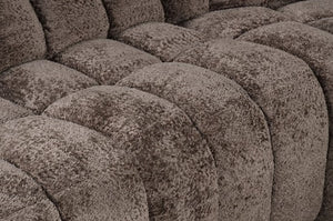 James Dark Brown Fabric Power Reclining Sectional Sofa Seat