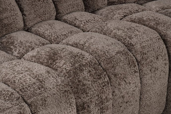 James Dark Brown Fabric Power Reclining Sectional Sofa Seat