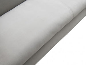 Karl Gray Contemporary Chenille Fabric Sofa Seat