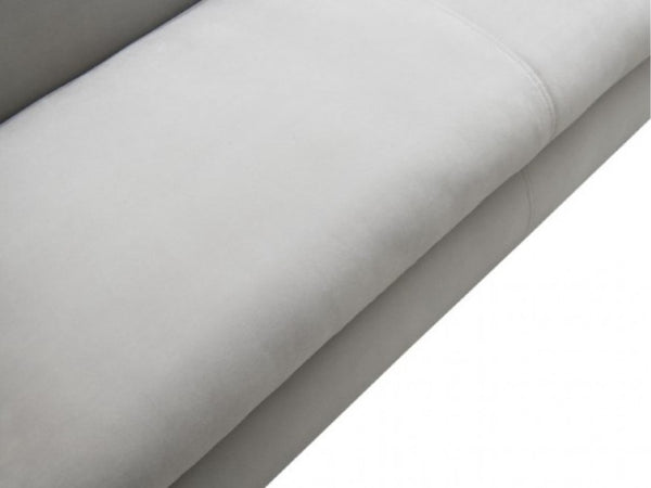 Karl Gray Contemporary Chenille Fabric Sofa Seat