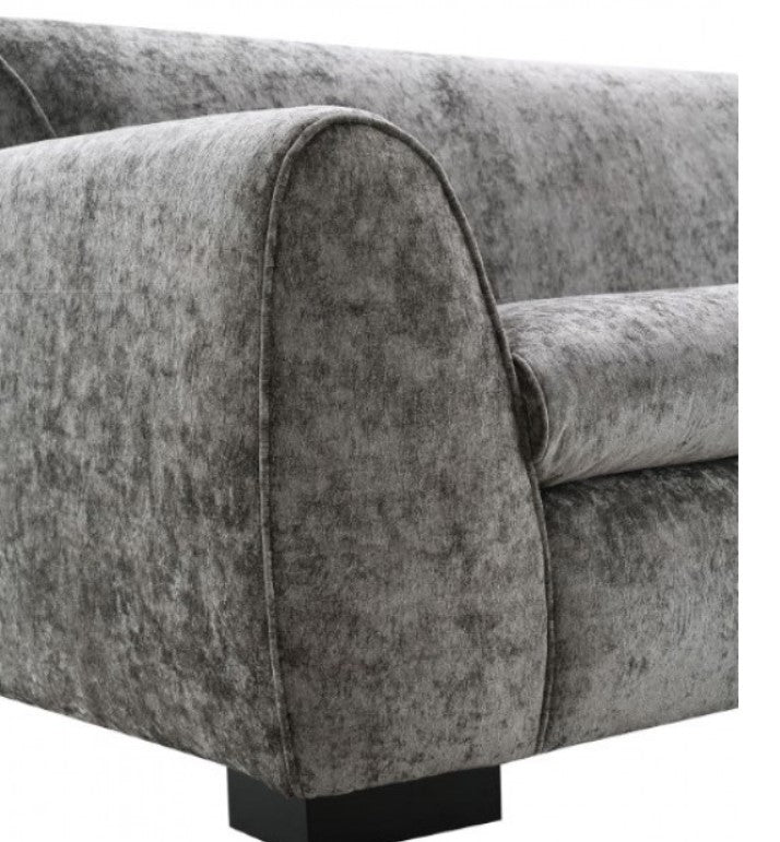 Karl Light Gray Contemporary Chenille Fabric Sofa