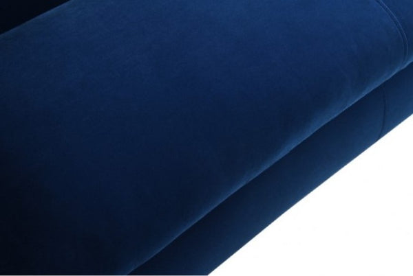 Karl Royal Blue Contemporary Chenille Fabric Sofa Seat