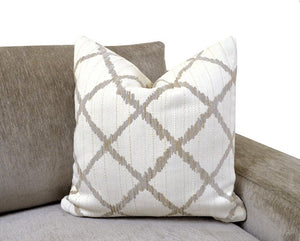 Kenny Oversized Sectional Sofa Pillow1 Decorative pillow with geometric pattern on a sofa