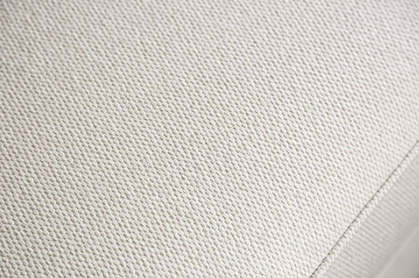 Kriska Light Gray Fabric Sofa with Pillows Close-up of gray fabric texture