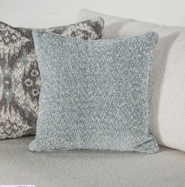 Kumar Rolled Arm White Fabric Sofa Pillows 2
