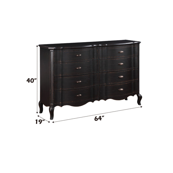 Lesley Dark Brown Dresser Size