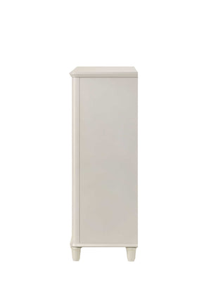 Liberia Modern Bedroom Chest Collection White cabinet on a white background