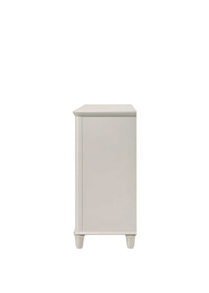 Liberia Modern Bedroom Dresser Collection White cabinet on a white background