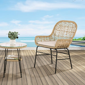 Likeshore 3PC Natural Conventional Patio Set Chair