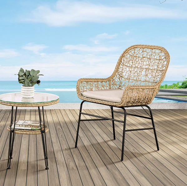 Likeshore 3PC Natural Conventional Patio Set Chair