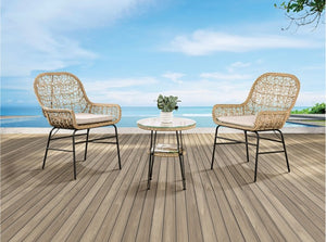 Likeshore 3PC Natural Conventional Patio Set