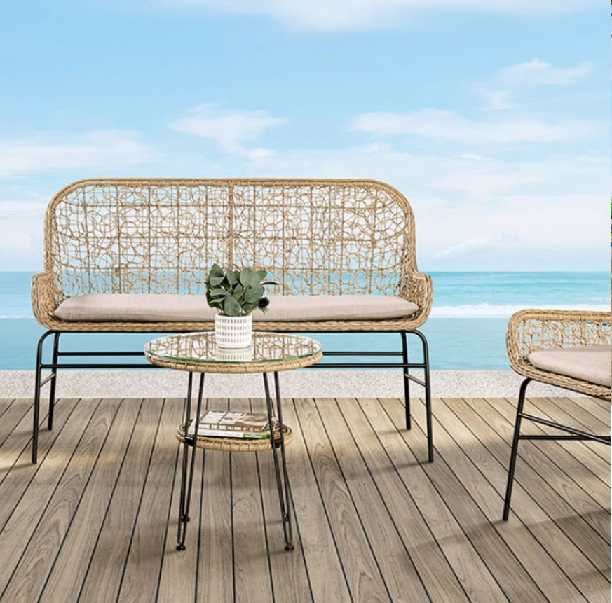 Likeshore 4PC Natural Conventional Patio Set