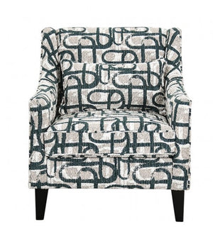 Patterned armchair 