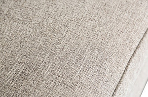 Close-up of textured beige fabric