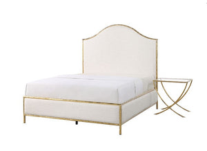 Melan Fabric Metal Two Tone Bed