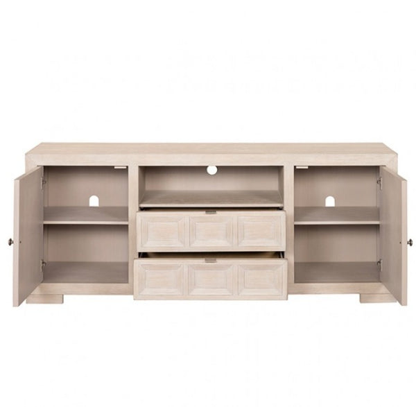 Montague Cross Modern Style Tawny TV Stand 72" Doors