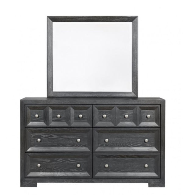Montague Cross Modern Classic Weathered Black Dresser Front