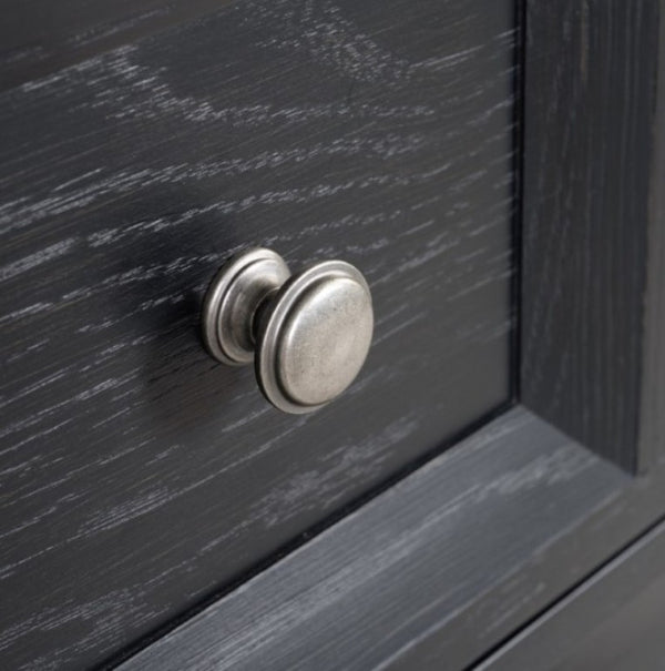 Montague Cross Modern Classic Weathered Black Nightstand Knob