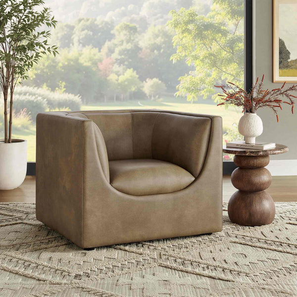 Natalia Premium Vegan Leather Chair