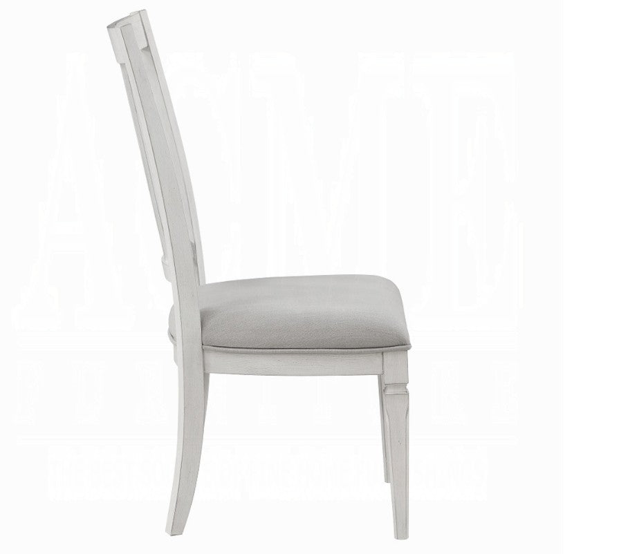 Natasha Two Tone Light Gray Dining Chair (Set-2)