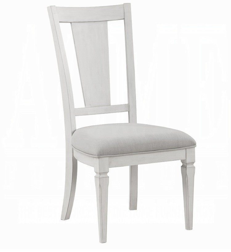 Natasha Two Tone Light Gray Dining Chair (Set-2)
