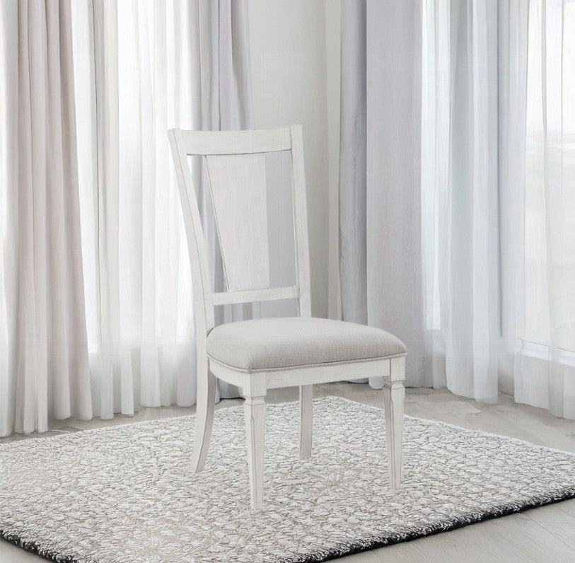 Natasha Two Tone Light Gray Dining Chair (Set-2)
