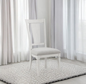 Natasha Two Tone Light Gray Dining Chair (Set-2)