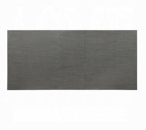 A rectangular dark gray wood panel with a brushed texture, shown against a plain white background.