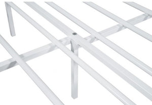 Nikoil Full Metal Bed White Finish Connection