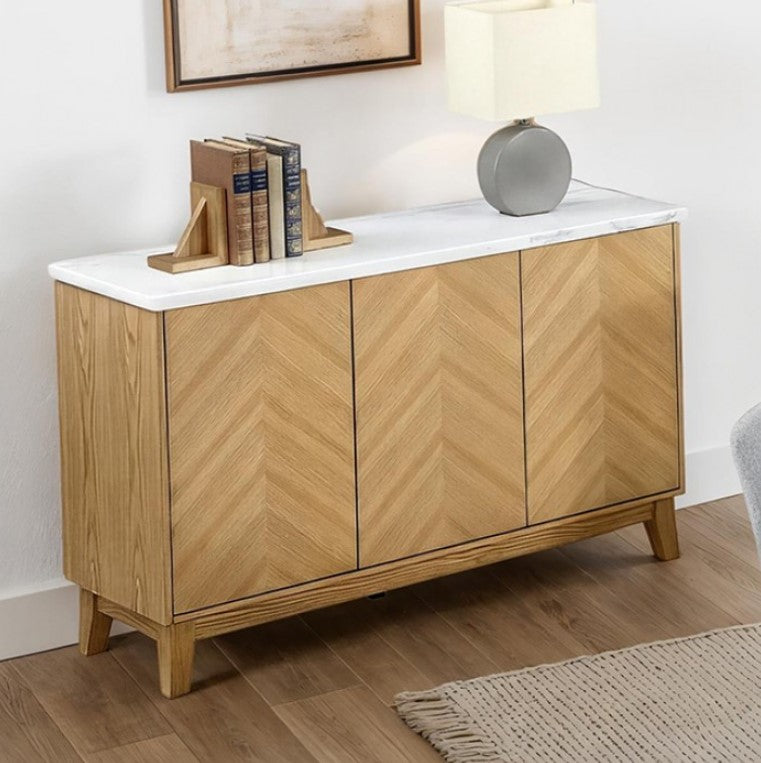 Nolan Genuine Marble Top Dining Server