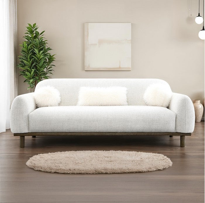 Owan Fabric Sofa With Pocket Coil Seating – Oat