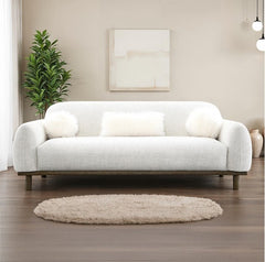 Owan Fabric Sofa With Pocket Coil Seating – Oat