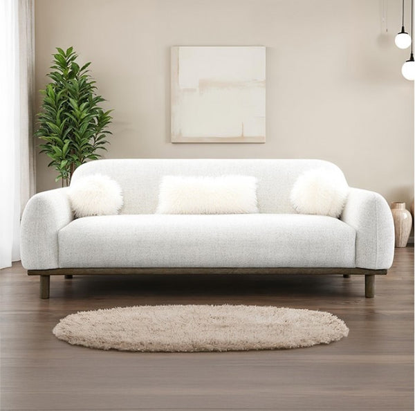 Owan Fabric Sofa With Pocket Coil Seating – Oat