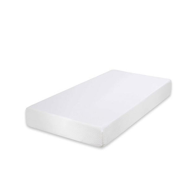 Primenite Memory Foam Mattress 12" A white rectangular mattress topper or mattress cover with a textured surface, shown at an angle on a solid white background.