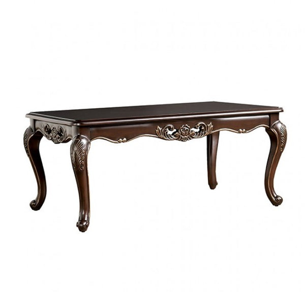 Prisya Traditional Solid Wood Coffee Table Style