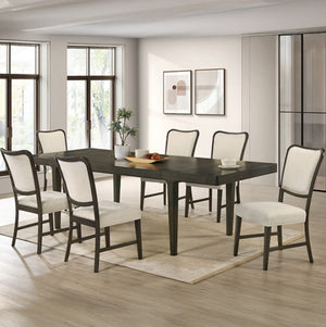 Quin Espresso Extendable Rectangular Dining Table