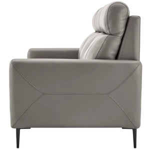 Rudy Comfortable Quality Leather Sofa Side
