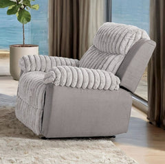 Salley Brown Fabric Two Tone Recliner Chair