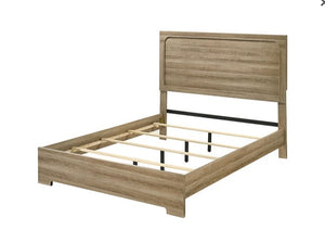 Serrano Contemporary Dusty Oak Finish Bed