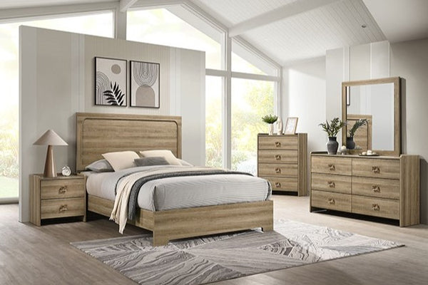 Serrano Contemporary Dusty Oak Finish Chest