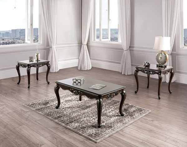 Spencer Solid Wood Traditional Coffee Table Set