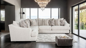 Styles Boucle Fabric Sectional Sofa