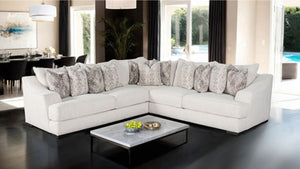 Styles Boucle Fabric Sectional Sofa