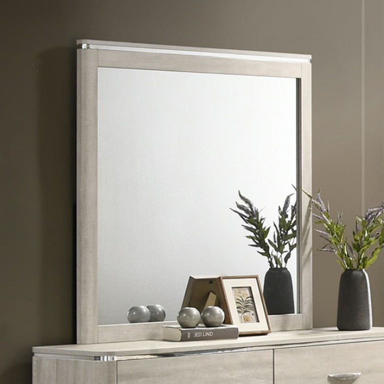 Sundy Curved Edge Dusty Gray Mirror