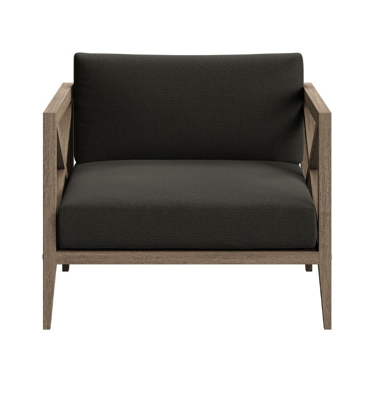 Sunshore Flint Gray Outdoor Armchair