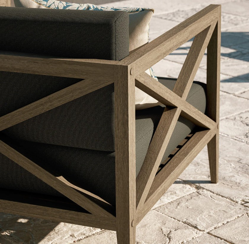 Sunshore Flint Gray Outdoor Armchair
