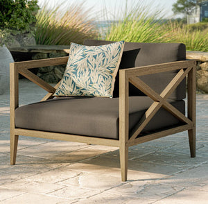 Sunshore Flint Gray Outdoor Armchair