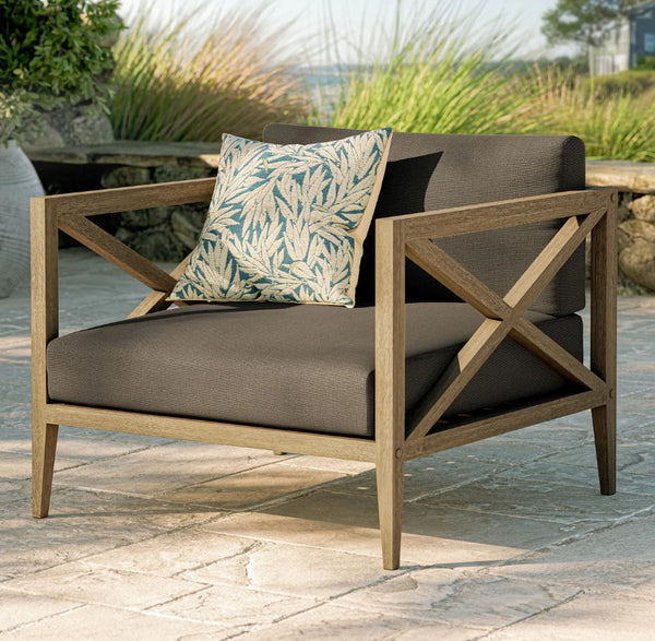 Sunshore Flint Gray Outdoor Armchair