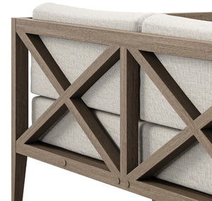 Sunshore Pebble Outdoor Loveseat Back