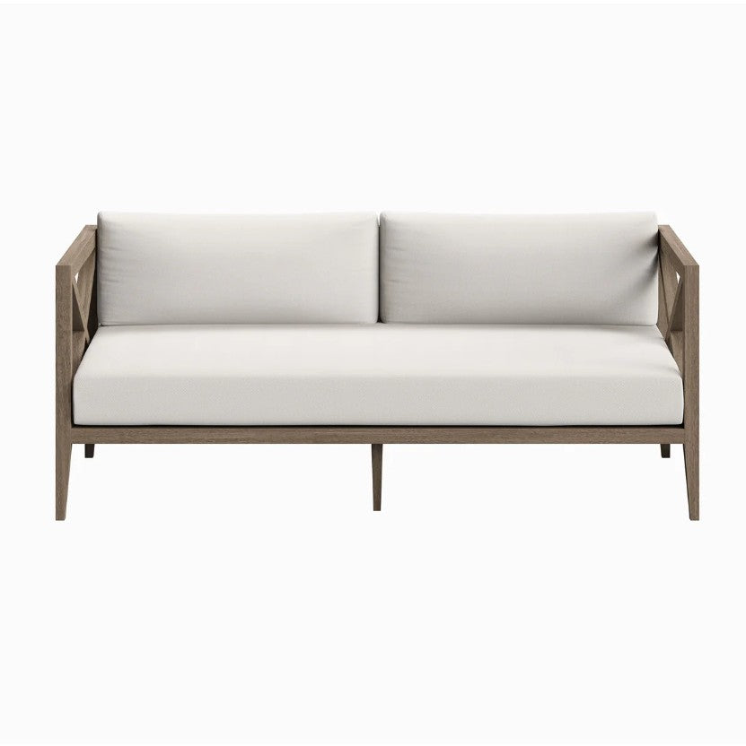 Sunshore Weathered Gray Outdoor Loveseat